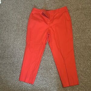 Talbots coral suit pants